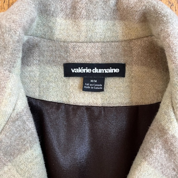 Valerie Dumaine Avel Coat - Size M - Brown Plaid - Picture 13 of 14